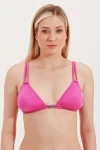 TRIANGLE BIKINI TOP WITH ACCESSORY DETAIL