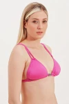 TRIANGLE BIKINI TOP WITH ACCESSORY DETAIL