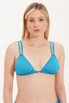 TRIANGLE BIKINI TOP WITH ACCESSORY DETAIL