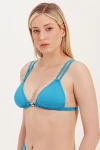 TRIANGLE BIKINI TOP WITH ACCESSORY DETAIL