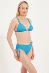 TRIANGLE BIKINI TOP WITH ACCESSORY DETAIL