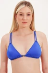 TRIANGLE BIKINI TOP WITH ACCESSORY DETAIL