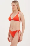 TRIANGLE BIKINI TOP WITH ACCESSORY DETAIL