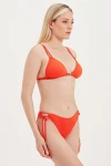 TRIANGLE BIKINI TOP WITH ACCESSORY DETAIL