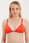 TRIANGLE BIKINI TOP WITH ACCESSORY DETAIL