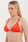 TRIANGLE BIKINI TOP WITH ACCESSORY DETAIL