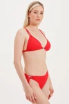 TRIANGLE BIKINI TOP WITH ACCESSORY DETAIL