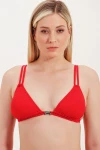 TRIANGLE BIKINI TOP WITH ACCESSORY DETAIL