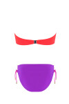 COLORFUL STRAPLESS BIKINI