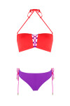 COLORFUL STRAPLESS BIKINI