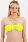 STRAPLESS BIKINI WITH BEAD DETAIL