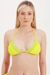 TRIANGLE BIKINI TOP WITH GLASS BEAD DETAIL