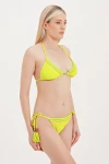 TRIANGLE BIKINI TOP WITH GLASS BEAD DETAIL