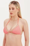 TRIANGLE BIKINI TOP WITH GLASS BEAD DETAIL