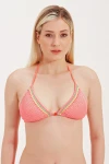 TRIANGLE BIKINI TOP WITH GLASS BEAD DETAIL