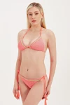 TRIANGLE BIKINI TOP WITH GLASS BEAD DETAIL