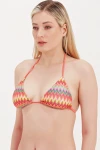 TRIANGLE PATTERNED BIKINI TOP