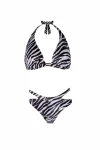 ZEBRA PATTERNED TRIANGLE BIKINI