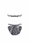 ZEBRA PATTERNED TRIANGLE BIKINI