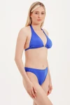 HALTER TIE BIKINI TOP WITH ACCESSORY DETAIL