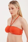 STRAPLESS BIKINI WITH BEAD DETAIL