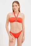 STRAPLESS BIKINI WITH HALTER TIE