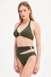 HIGH WAIST BIKINI WITH HALL-TIE