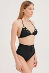 HIGH WAIST BIKINI WITH HALL-TIE