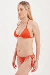 TRIANGLE BIKINI TOP WITH GLASS BEAD DETAIL