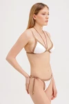 BIKINI WITH GOLD ACCESSORIES