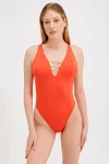 V-NECK SWIMSUIT